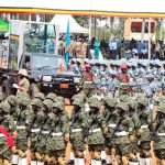President's Convey and UPDF Soldiers